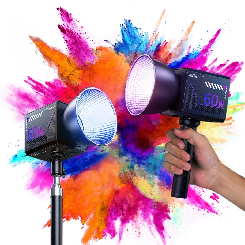 Photography Lighting And Background - Lumière vidéo RGB Portable LED, lumière