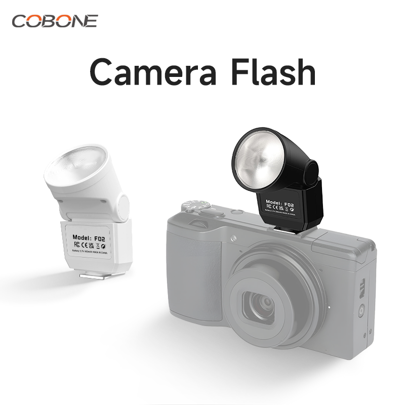 Photography Lighting Types - COBONE Mini Flash Speedlite GN8 CRI97