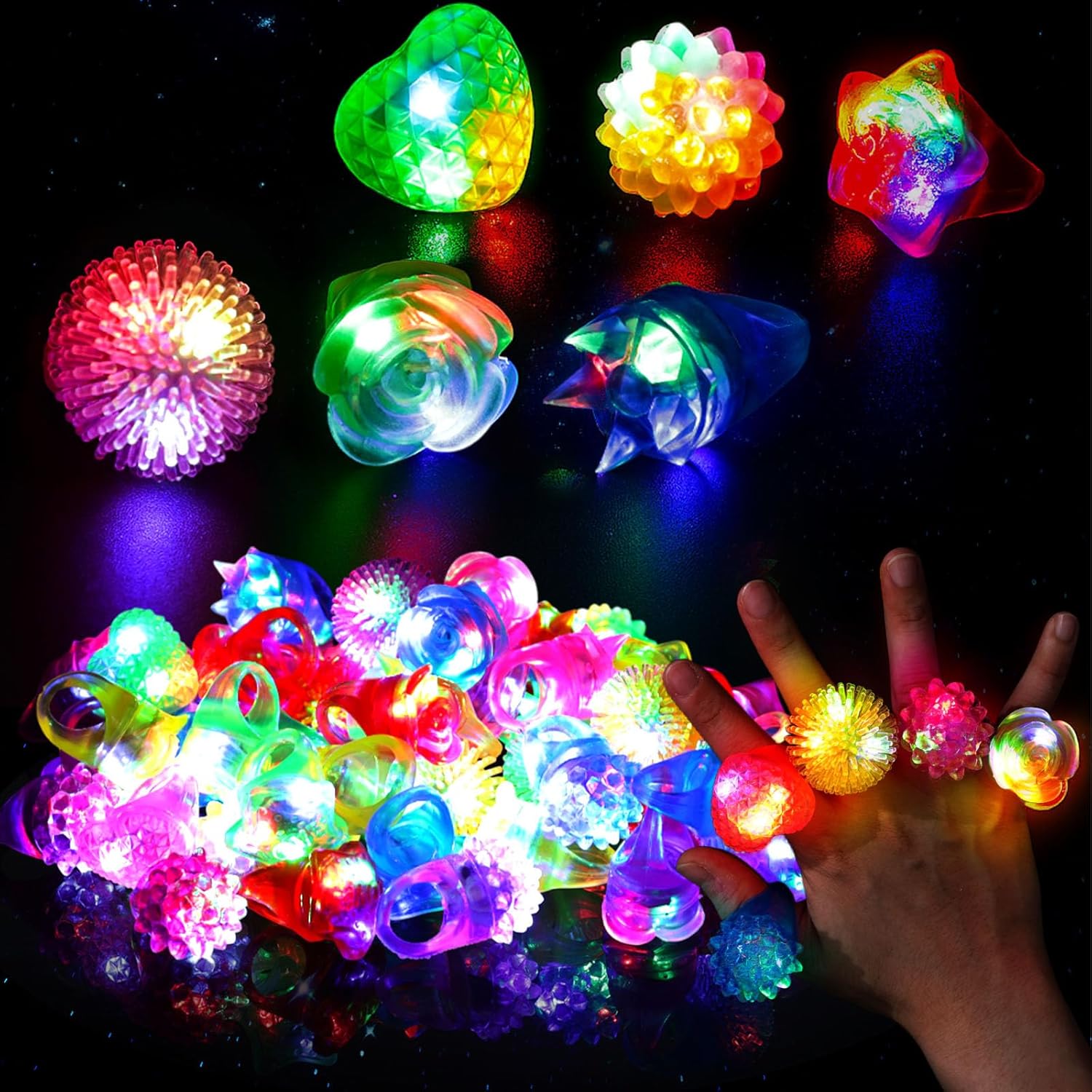 Led Ring Light 18 - 10 anneaux lumineux LED pour enfants