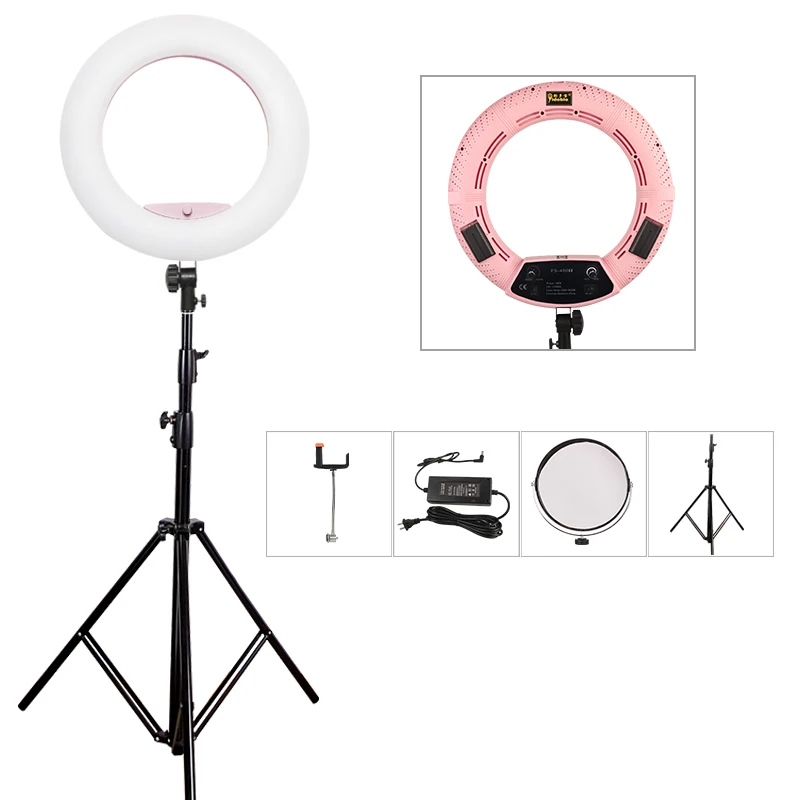 Led Ring Light 18 - Yidoblo Pink FS-480II – Anneau lumineux