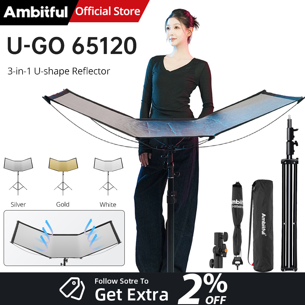 Photography Lighting Types - AMBITFUL 3in1 Kit de réflecteur de