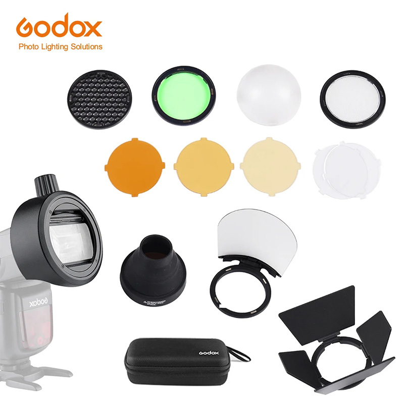 Photography Lighting Kit Godox - Godox S-R2/AK-R1/BD07/H200R/AD-P/AD-L/EC200 adaptateur de lampe de