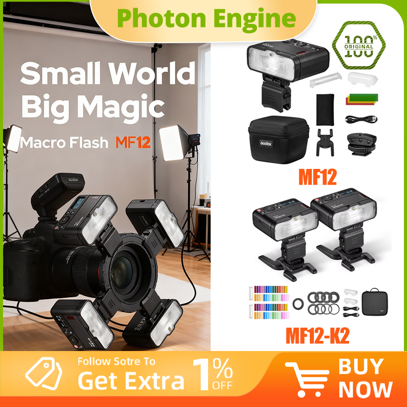 Photography Lighting Kit Godox - Kit de 2 flashs macro Godox