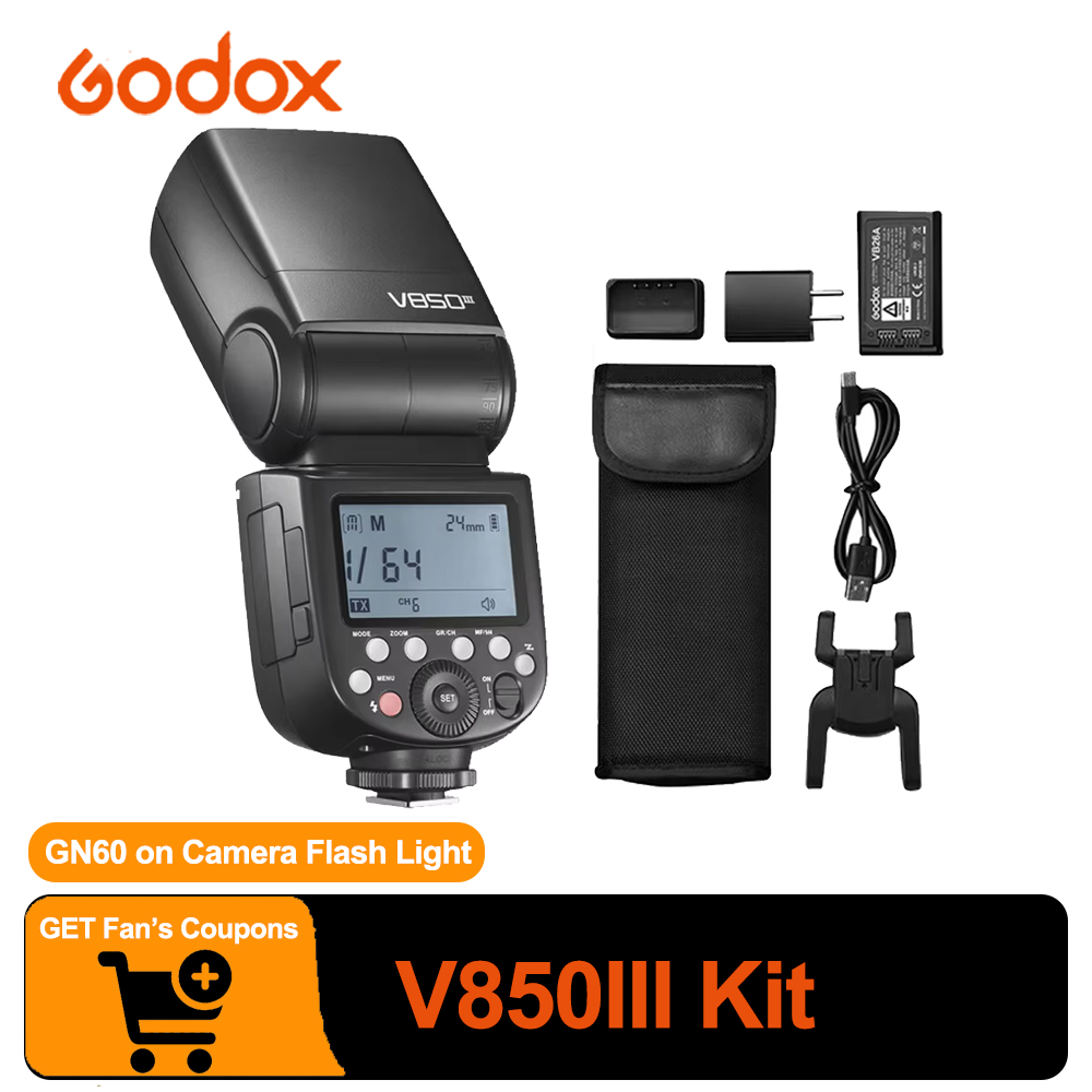 Photography Lighting Kit Godox - Kit Godox V850III Flash Li-Ion 76ws