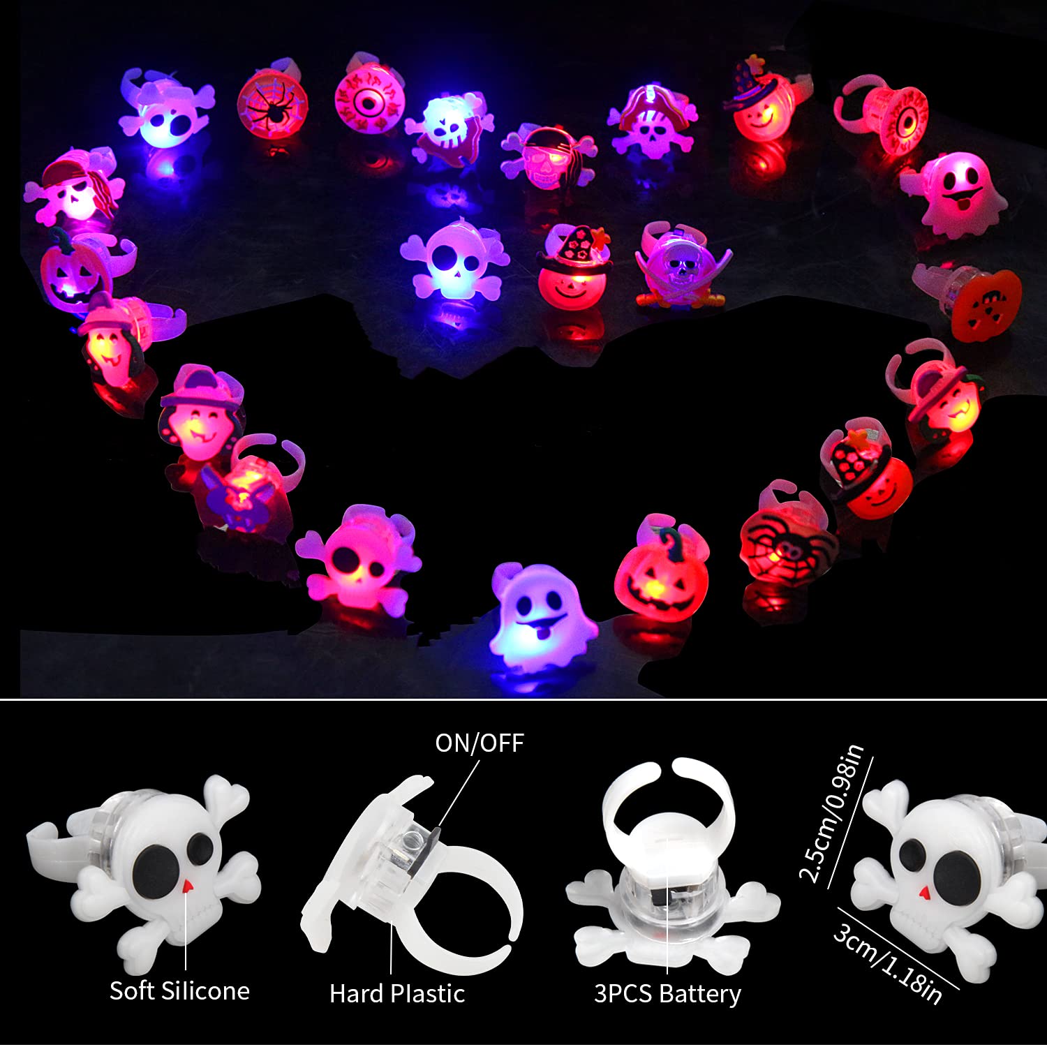 Anneaux lumineux d'Halloween p - Led Ring Light 18 avis et prix
