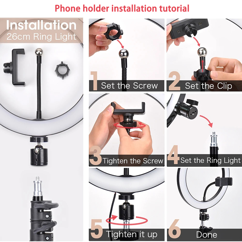 Anneau lumineux LED pour selfi - Photography Lighting Product avis et prix
