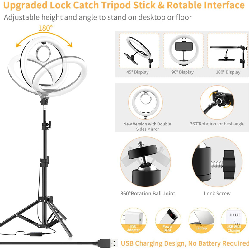 Anneau lumineux LED pour selfi - Photography Lighting Product avis et prix