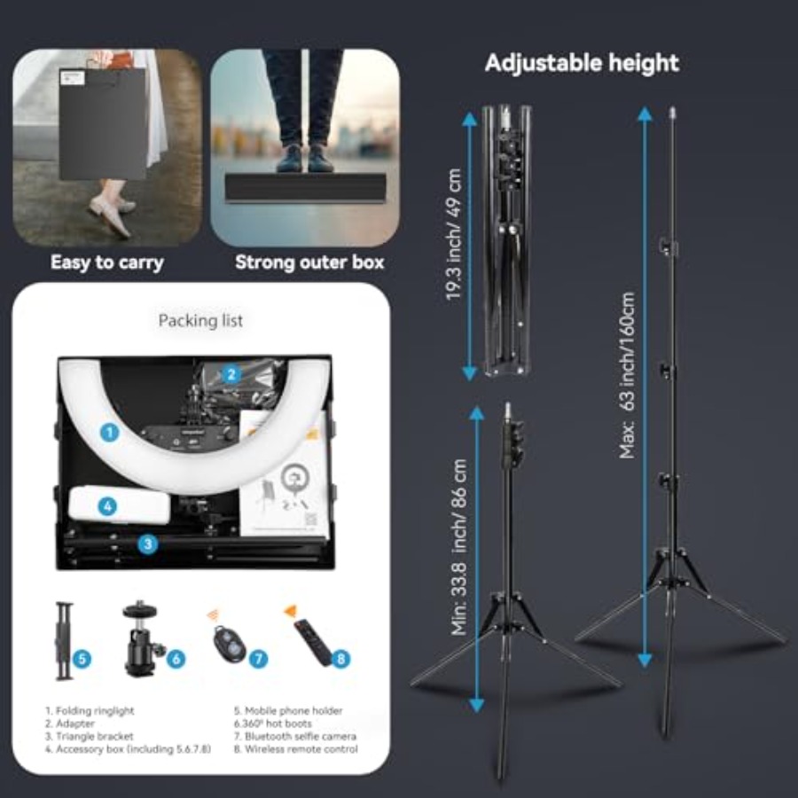 Kit d'éclairage annulaire de 1 - Led Ring Light 18 avis et prix