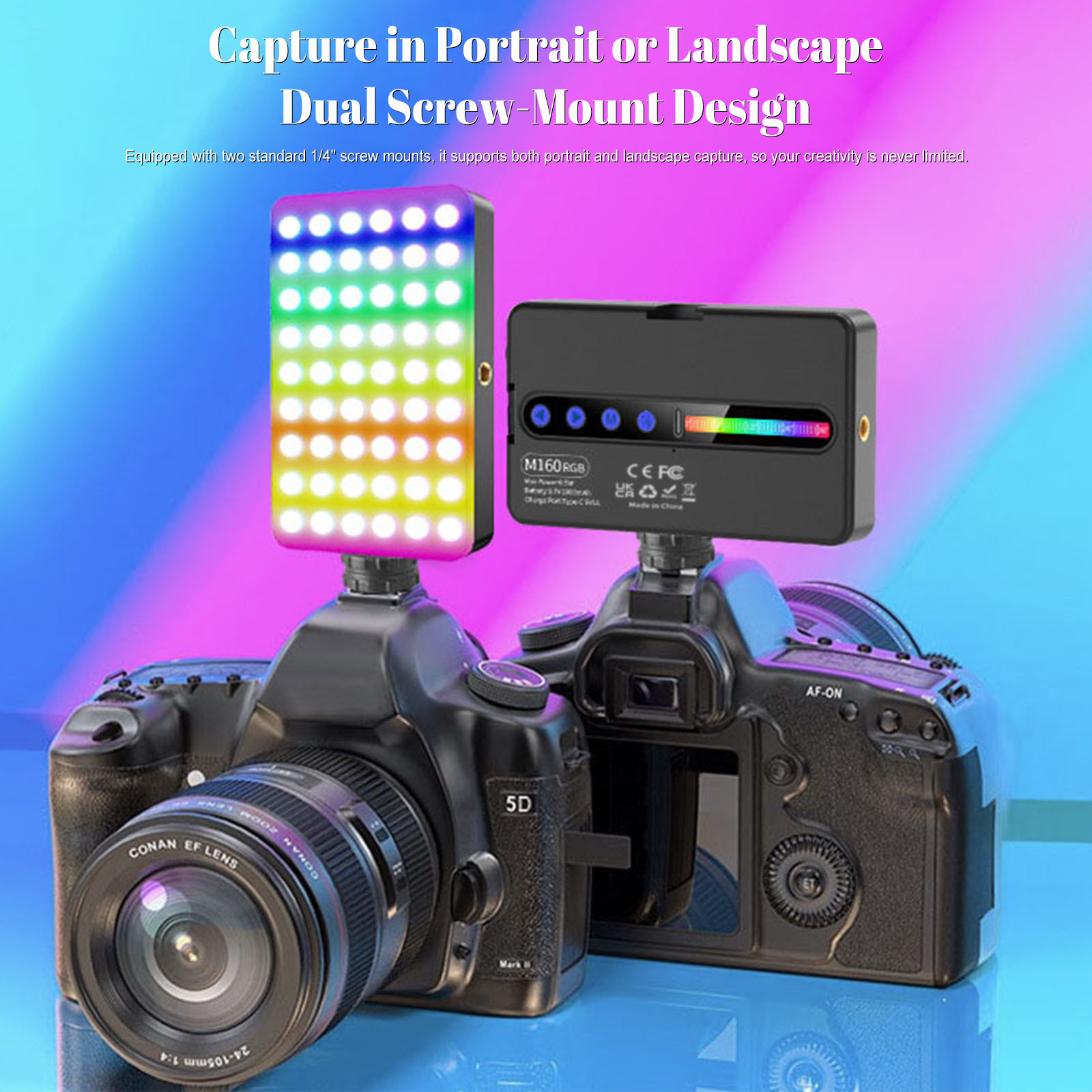 Lampe vidéo LED RGB 6,5W 2700K - Photography Lighting Types avis et prix