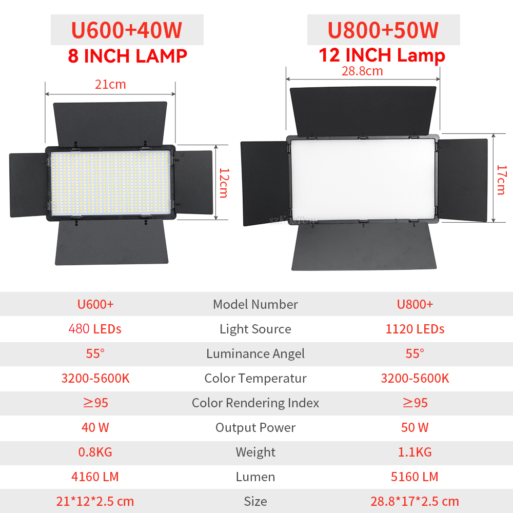 Ufemale-Lumière LED U800 pour  - Photography Lighting And Background avis et prix